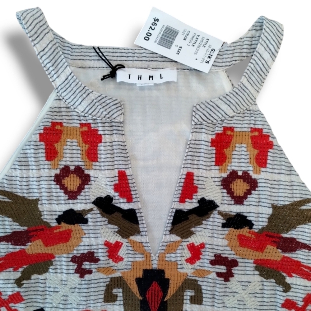 THML Reeve Embroidered Stripe Top - Picture 7 of 8